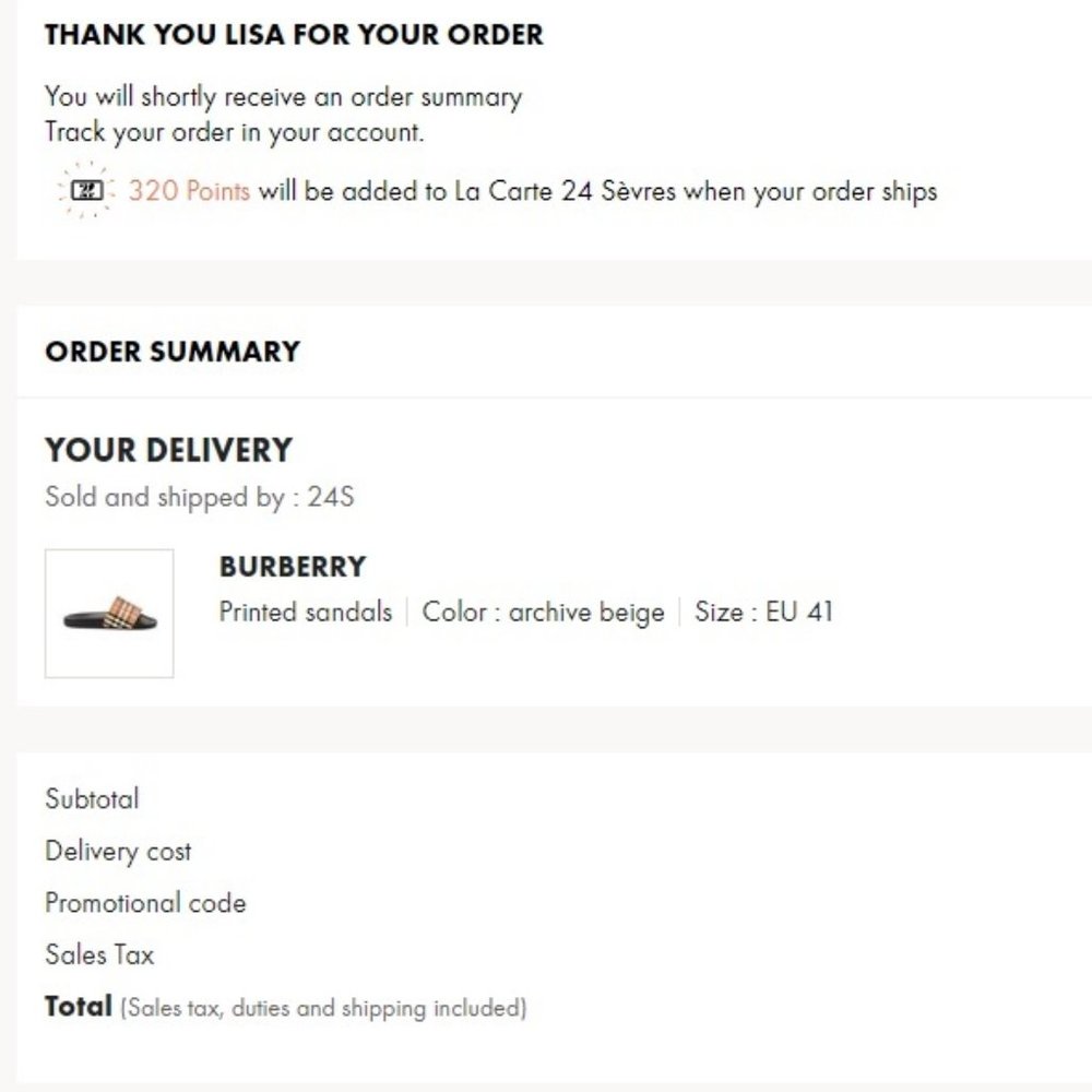 $398 *NEW* (9) Burberry Printed Sandals/Slides - Picture 3 of 16